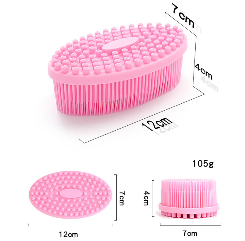 silicone shower brush